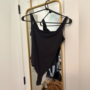 Skims Fits Everybody Square Neck Bodysuit Onyx size medium